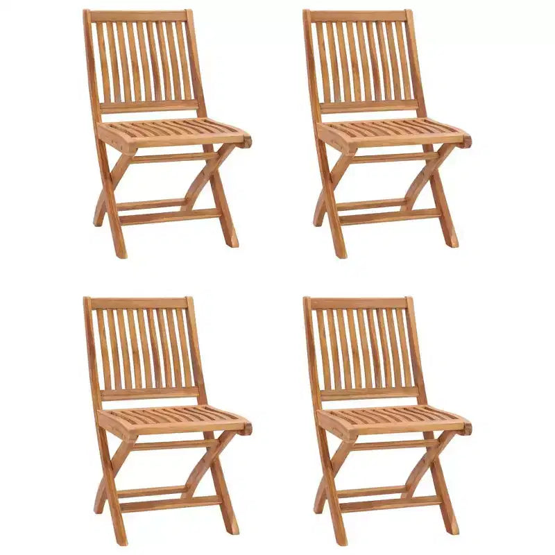vidaXL Salon de jardin Teck massif finement poncé Marron chaud