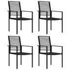 vidaXL Ensemble de salle à manger Noir Verre Standard Durable