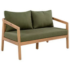 Christopher Knight Home Huoni Modern 4 Piece Acacia Outdoor Seating Set with Slatted Table