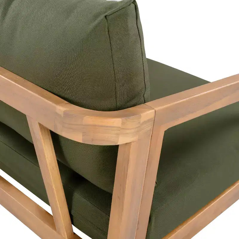 Christopher Knight Home Huoni Modern 4 Piece Acacia Outdoor Seating Set with Slatted Table