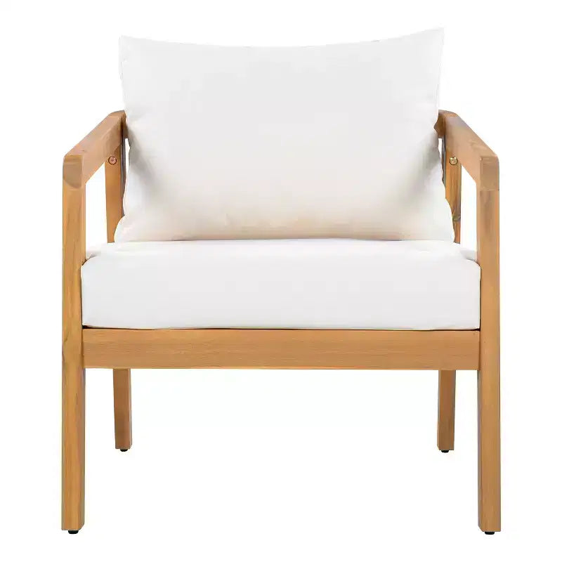 Christopher Knight Home Huoni Modern 4 Piece Acacia Outdoor Seating Set with Slatted Table