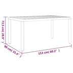 vidaXL Garden Dining Set Black Powder-coated aluminum, WPC, Textilene