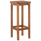 vidaXL Ensemble de bar de jardin Bois naturel Bois d'acacia massif avec une finition huilée