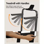 4-in-1 Foldable Walking Pad with Handle, 14% Incline Under-Desk Treadmill for Home, 2.5 HP Quiet Brushless Motor