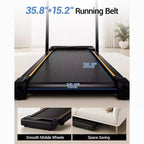 4-in-1 Foldable Walking Pad with Handle, 14% Incline Under-Desk Treadmill for Home, 2.5 HP Quiet Brushless Motor