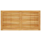 vidaXL Dining Set Black Solid Acacia wood, PE Rattan, Powder-Coated Steel
