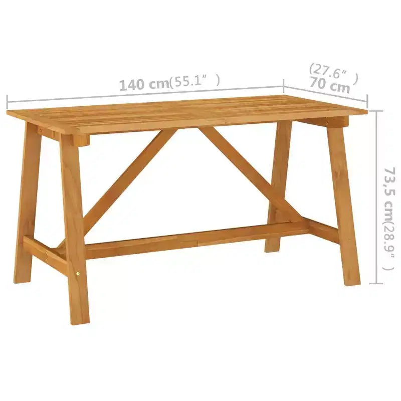 vidaXL Dining Set Black Solid Acacia wood, PE Rattan, Powder-Coated Steel