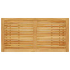vidaXL Dining Set Black Solid Acacia wood, PE Rattan, Powder-Coated Steel