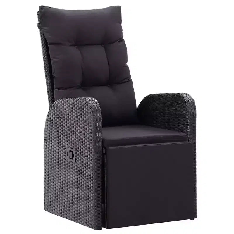 vidaXL Dining Set Black