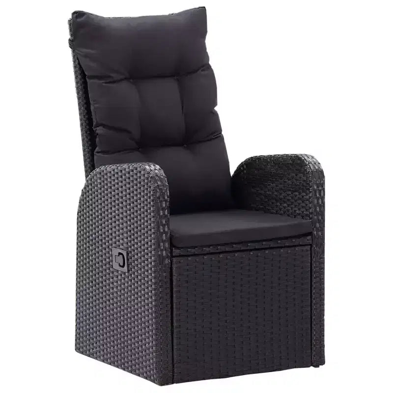 vidaXL Dining Set Black