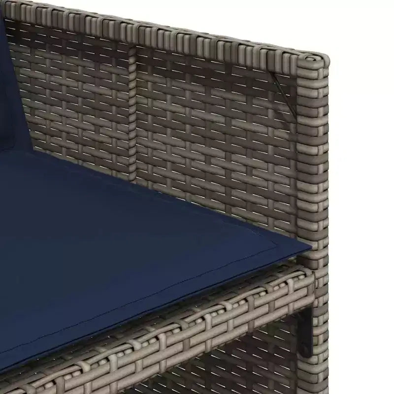 vidaXL Ensemble de salle à manger d'extérieur 6 pcs gris et marron