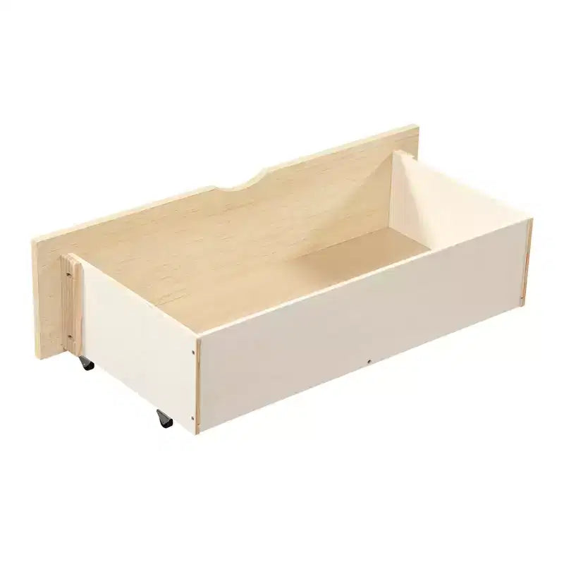 GDFStudio Carter Modern Wood Twin Over Twin Bunk Bed with Storage Drawers