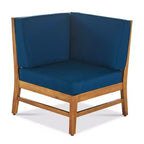 ModernLuxe 5pcs Patio Sectional Sofa Sets, Outdoor Seating Sets, Acacia Wood Chat Sets