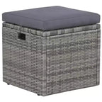 vidaXL Garden Table And Chair Powder-Coated Steel Large