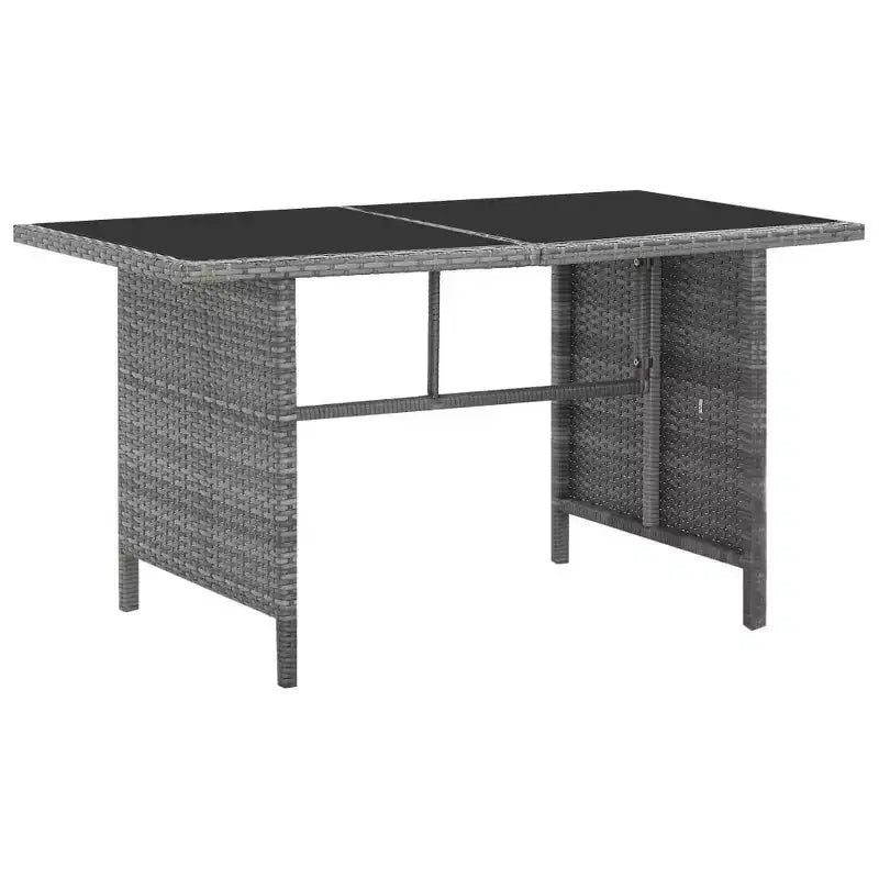 vidaXL Garden Table And Chair Powder-Coated Steel Large