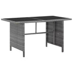 vidaXL Garden Table And Chair Powder-Coated Steel Large