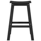 vidaXL Garden Bar Set 6 pcs Black HDPE