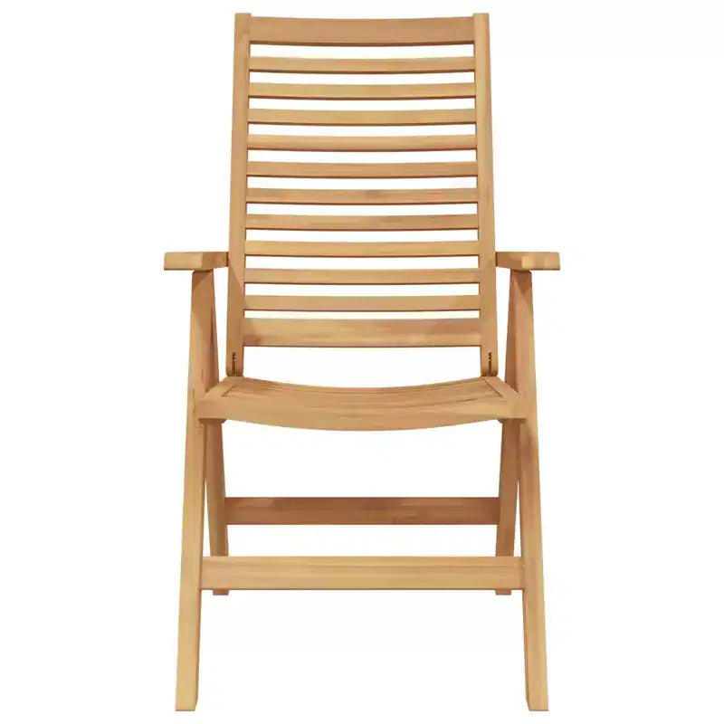 vidaXL Ensemble de jardin à manger 5 pcs Marron Bois de teck massif