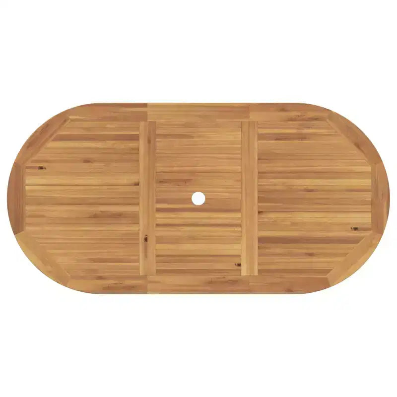 vidaXL Ensemble de jardin à manger 5 pcs Marron Bois de teck massif