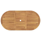 vidaXL Ensemble de jardin à manger 5 pcs Marron Bois de teck massif