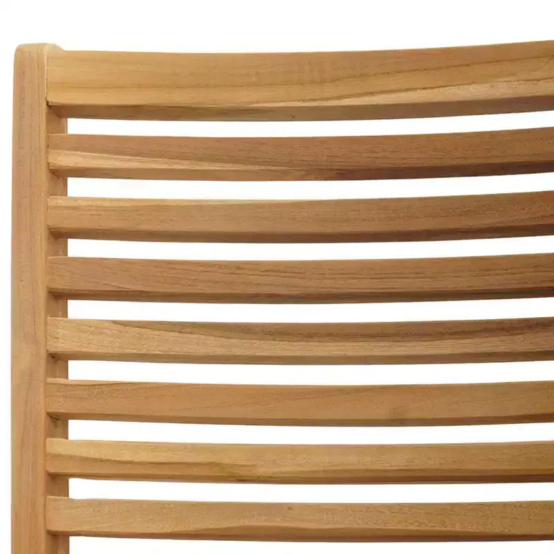 vidaXL Ensemble de jardin à manger 5 pcs Marron Bois de teck massif