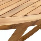 vidaXL Ensemble de jardin à manger 5 pcs Marron Bois de teck massif