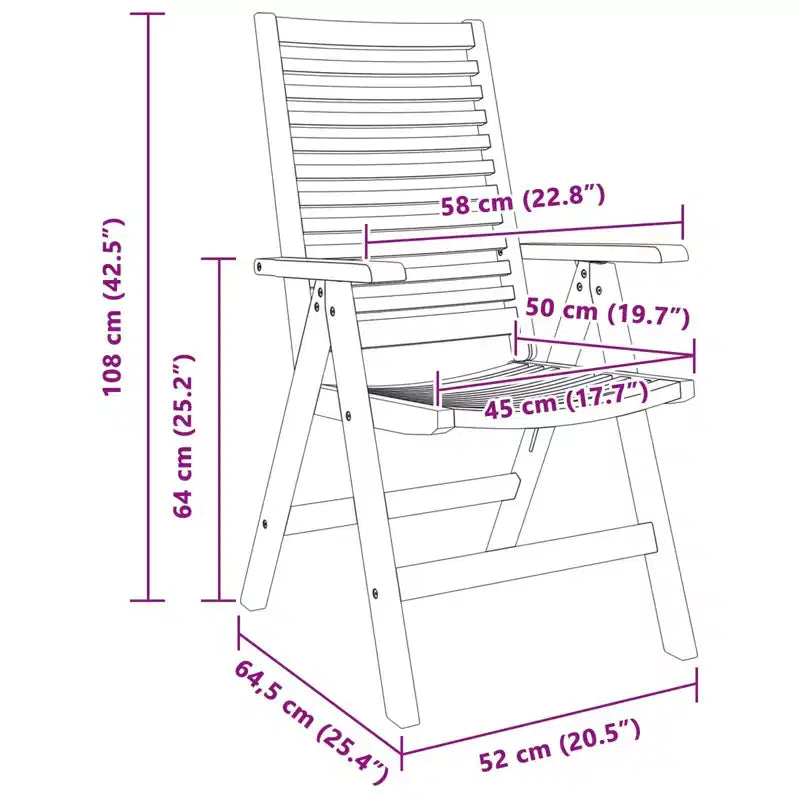 vidaXL Ensemble de jardin à manger 5 pcs Marron Bois de teck massif