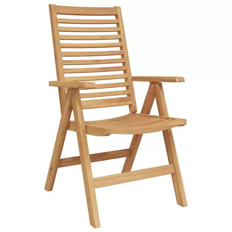 vidaXL Ensemble de jardin à manger 5 pcs Marron Bois de teck massif