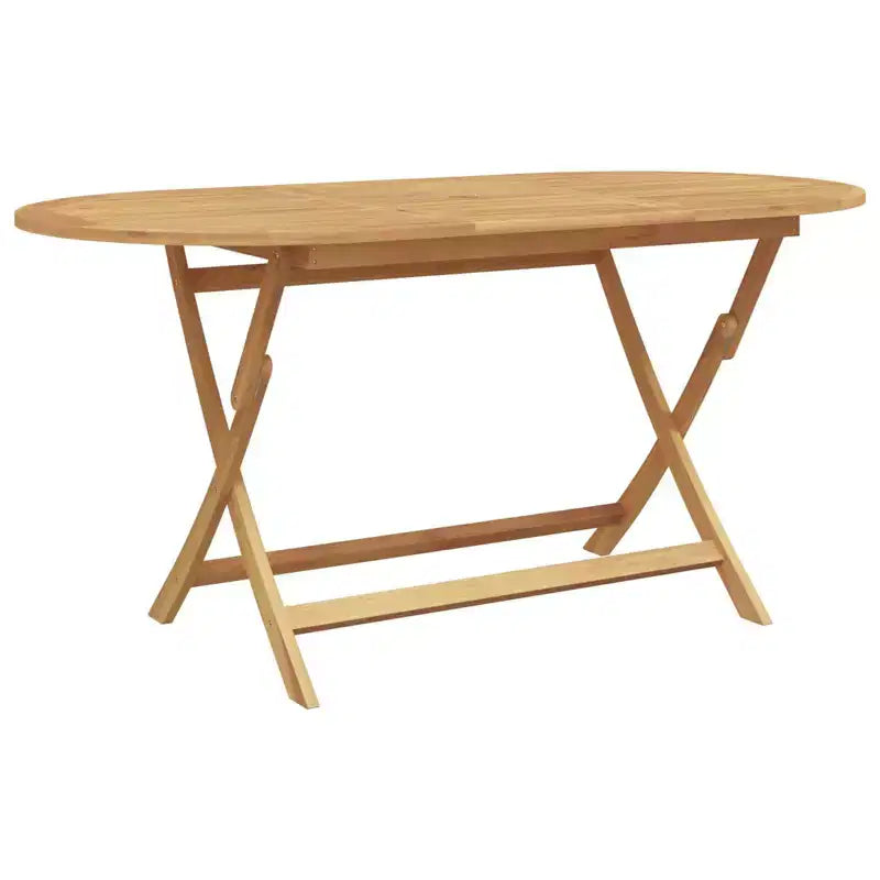 vidaXL Ensemble de jardin à manger 5 pcs Marron Bois de teck massif