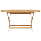 vidaXL Ensemble de jardin à manger 5 pcs Marron Bois de teck massif