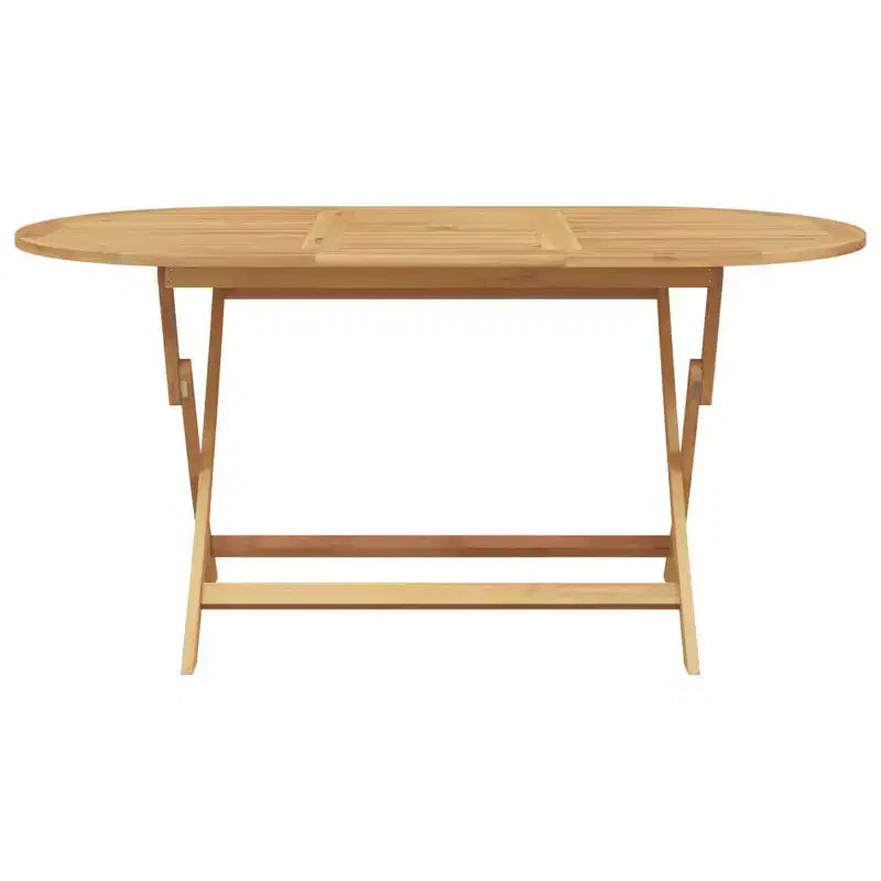vidaXL Ensemble de jardin à manger 5 pcs Marron Bois de teck massif
