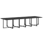 vidaXL Garden Dining Set Black Textilene Large Foldable