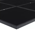 vidaXL Garden Dining Set Black Textilene Large Foldable