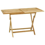 vidaXL Garden Dining Set Teak Fine sanded teak hardwood Medium Foldable