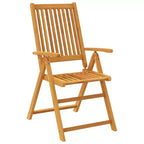 vidaXL Garden Dining Set Brown Solid Acacia wood Medium Foldable