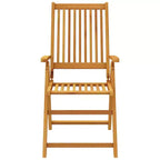 vidaXL Garden Dining Set Brown Solid Acacia wood Medium Foldable