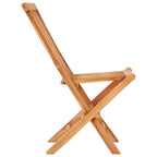 vidaXL Salon de jardin Teck naturel Bois de teck massif 5 pièces