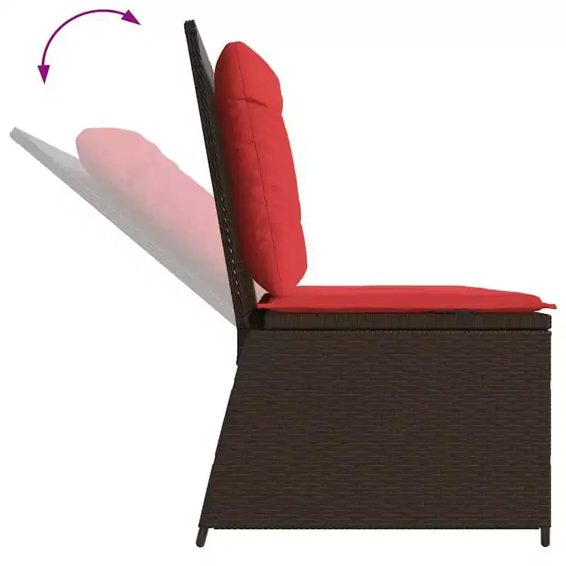 vidaXL Garden Bench Poly Rattan