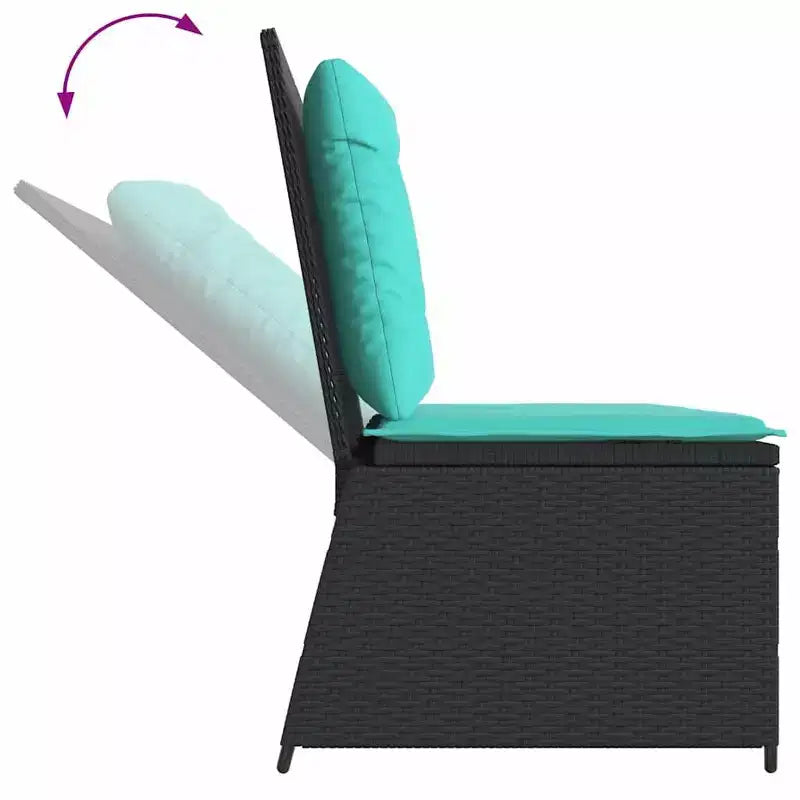 vidaXL Garden Bench Poly Rattan