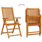 vidaXL Garden Dining Set Folding 5 pcs Solid Acacia Wood