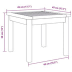 vidaXL Table d'appoint Huile Bois d'acacia massif naturel