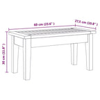 vidaXL Garden Bench 2 pcs Solid Teak wood