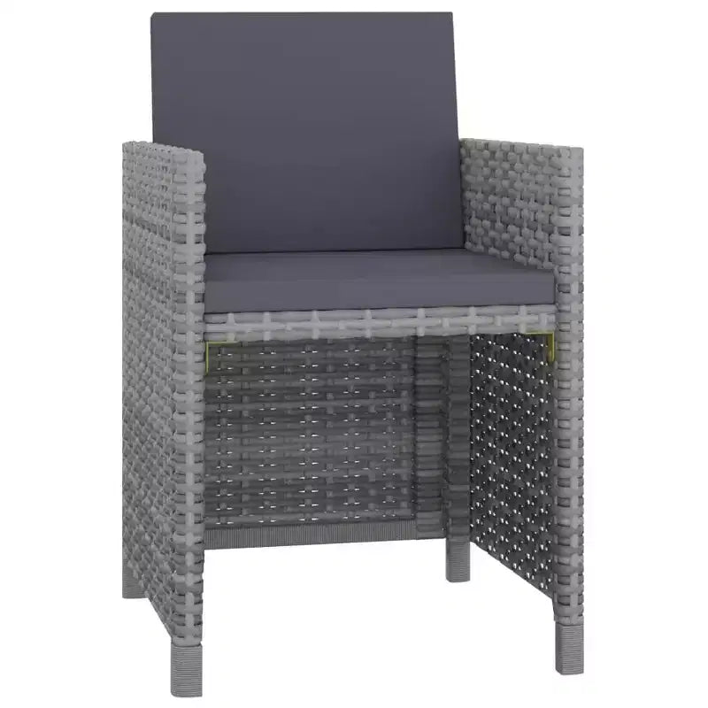 vidaXL Outdoor Dining Set PE Rattan Large Removable Covers