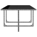 vidaXL Outdoor Dining Set PE Rattan Large Removable Covers