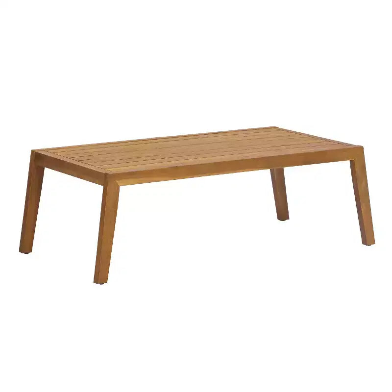 Christopher Knight Home Nolan Ensemble de conversation 2 pièces en bois d'acacia et osier avec table basse et coussins