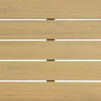 Christopher Knight Home Declan Canapé modulable d'extérieur en acacia et corde en forme de U avec table basse