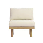 Christopher Knight Home Declan Canapé modulable d'extérieur en acacia et corde en forme de U avec table basse