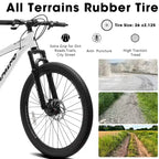 GDFStudio Trailcrest 26 Inch All-Terrain 21-Speed Front Suspension Mountain Bike