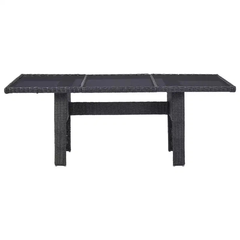 vidaXL Patio Dining Set Poly Rattan