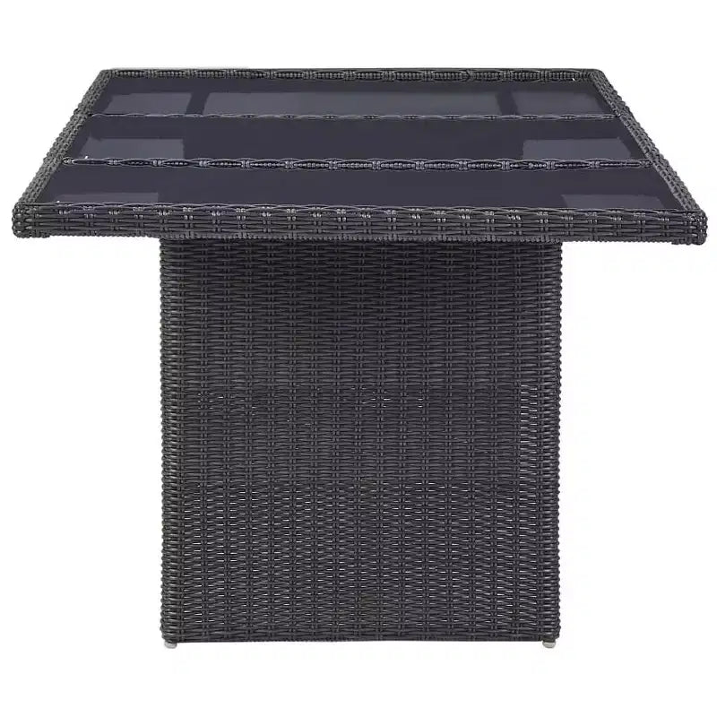 vidaXL Patio Dining Set Poly Rattan